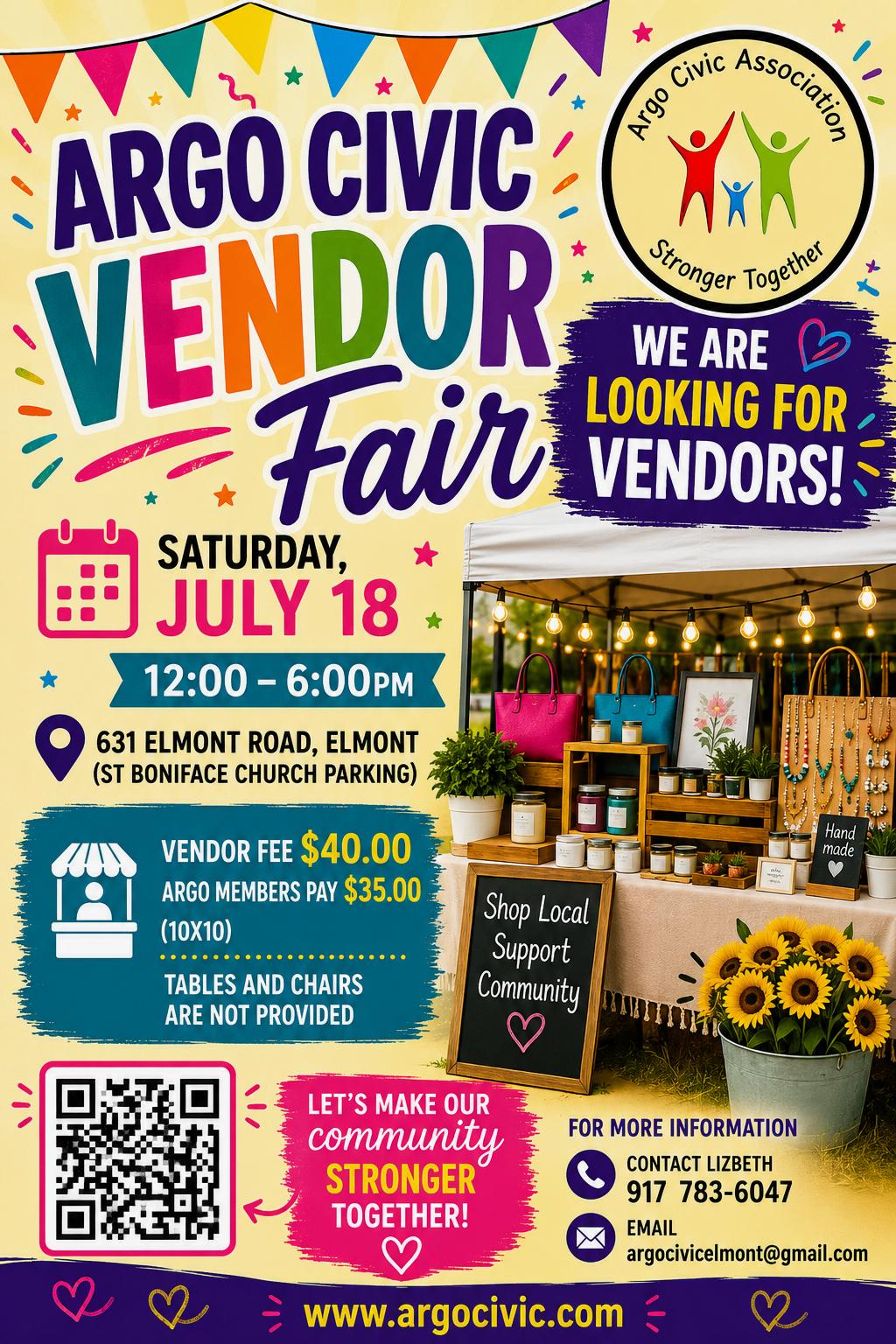 Argo Civic Vendor Fair